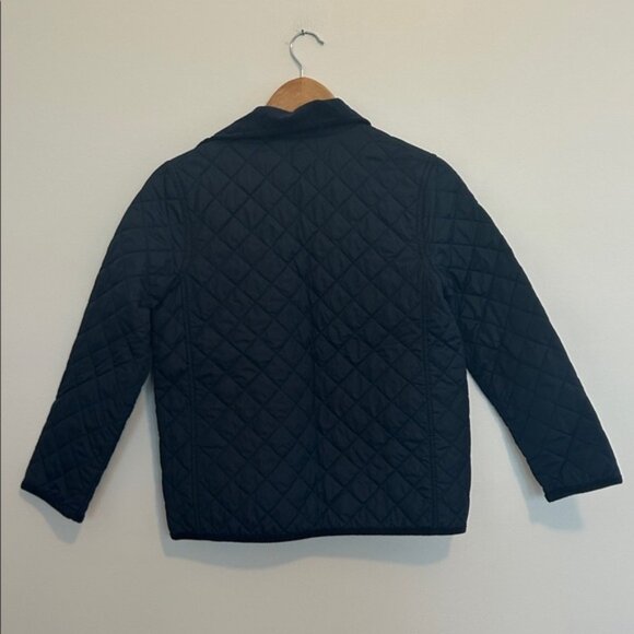 Crewcuts J.Crew Boys Navy Blue Quilted Barn Jacket Size 10 EUC - Picture 2 of 4